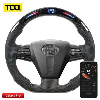 TDD Carbon Fiber индивидуальное умное светодиодное рулевое колесо Galaxy pro для Toyota Corolla