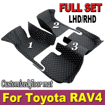 Автомобильные коврики для Toyota RAV4 XA50 Hybrid 2020 2021 2022 2023 Пользовательские автоматические накладки для ног Авто Коврик Аксессуары для интерьера