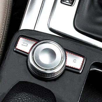  Автомобильная консоль CD Панель Мультимедийные переключатели Кнопки Блестки Кнопка Громкости Крышка Для Mercedes Benz C E Class W204 W212 GLK X204