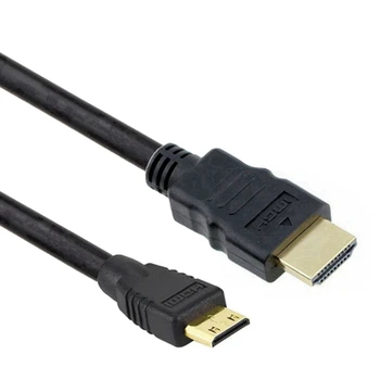 Mini HDTV, совместимый с кабелем HDMI 1 м 1,5 м 2 м 3 м 5 м папа к папе 4k 3d 1080p для планшетной видеокамеры mp4 dvd мини кабель hdmi