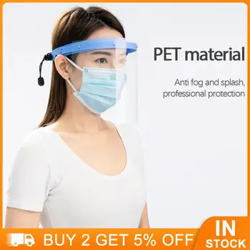 Extended PC + PET Прозрачная полнолицевая защитная маска Космическая маска Пластиковый велосипедный щит VUE Shield Пыленепроницаемый защитный для лица