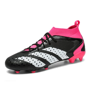 Футбольная обувь Детская футбольная обувь TF / FG Бутсы Трава Тренировка Спортивная обувь Кроссовки для мальчиков Изображения футбольных футбольных бутс