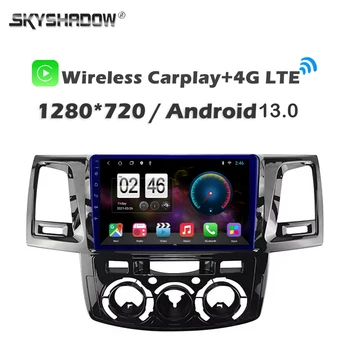 720P 360 SIM 8G + 256G Carplay Android 13.0 Авто DVD-плеер GPS WIFI Bluetooth Радио для Toyota Fortuner Hilux Revo Vigo 2005-2007