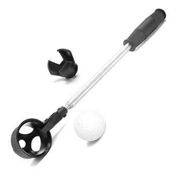  Мяч для гольфа, Выдвижной мяч для гольфа Ретривер для воды с мячом для гольфа Pick Up Retriever Grabber Claw Sucker Tool