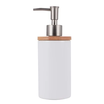 400 мл Керамический дозатор мыла, скандинавский стиль, дозатор лосьона Дозатор мыла для кухни и ванной комнаты -белый