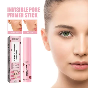 Invisible Pore Primer Stick Водонепроницаемый праймер для лица Базовое масло для макияжа Консилер для борьбы с прыщами осветляет кожу Изолирующий праймер для макияжа