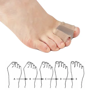 Силиконовый разбрасыватель пальцев Разделитель пальцев Вальгусный корректор Коррекция большого пальца Выпрямитель Уход за ногами Ортопедический