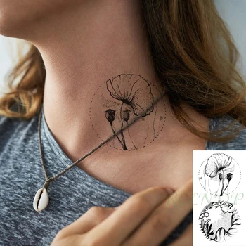 Водонепроницаемая временная татуировка наклейка тигр животное цветок маленькая вспышка тату поддельный тату рука рука шея боди-арт для женщин мужчин