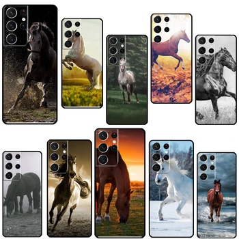 Horse Animal Чехол для телефона Samsung Galaxy S23 S22 Ultra Note 20 10 S8 S9 S10 Plus S20 FE S21 FE Чехол