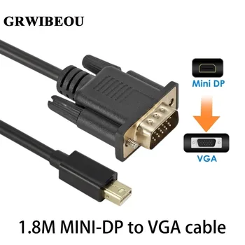 GRWIBEOU 1,8 м 1080P Mini DP - VGA Кабель Mini Thunderbolt Mini DisplayPort TO VGA для монитора HDTV для MacBook Air
