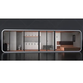 Современный дизайн Сборные дома Гостиная Сад IOT Pod Living Container Homes Apple Cabin Villa