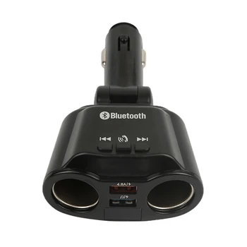  Bluetooth-совместимый 5.0 Автомобильный FM-передатчик Гарнитура FM Автомобильный MP3-плеер Двойной USB Зарядное устройство Расширить Поддержка U Диск Музыка Воспроизведение FM Передача