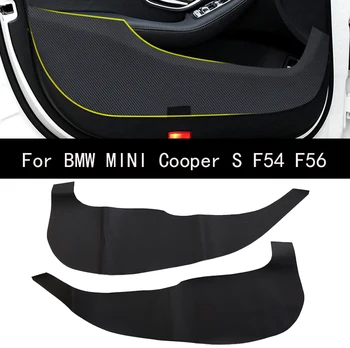 1 комплект Автомобильная дверная панель Защитная наклейка Авто Украшение интерьера Устойчивый к царапинам коврик для BMW MINI Cooper S F54 F56 Аксессуары