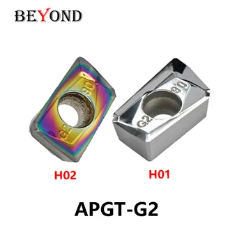BEYOND APGT1604-G2 H01 APGT160404-G2 H02 APGT160420-G2 APGT160430-G2 Твердосплавные пластины фрезы APGT 160404 для алюминиевых станков с ЧПУ