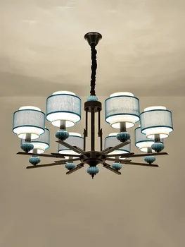 Новая люстра в китайском стиле Гостиная Ретро-лампы в китайском стиле Освещение спальни, кабинета и ресторана