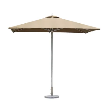 Открытый зонтик из алюминиевого сплава с одним верхом с висячим краем зонтик в саду во дворе терраса отеля пляжный зонтик