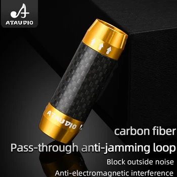 4PCS HiFi Carbon Fiber Брюки Ботинок Высокое качество Разветвитель Динамик Аудио Кабель Провод Брюки