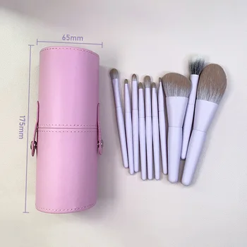 Для новичков полный набор из 10 портативных мини-кистей для макияжа Набор Мягкие тени для век Dot Brush Инструменты для макияжа для начинающих