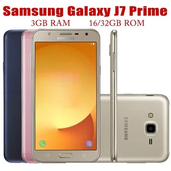 Samsung Galaxy J7 Prime SM-G610 4G Одна/две SIM-карты 3 ГБ + 16 / 32 ГБ Мобильный 13 МП 5,5 '' Сотовый телефон Android Оригинальный разблокированный смартфон