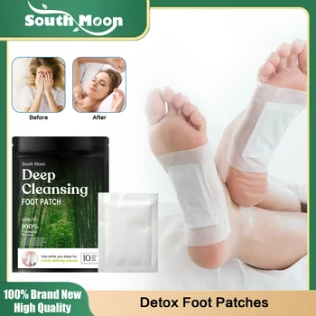 Бамбуковый детокс-пластырь для ног Натуральные токсины для тела Очищение Детоксикация Похудение Снятие стресса Улучшение сна Сжигание жира Уход за ногами