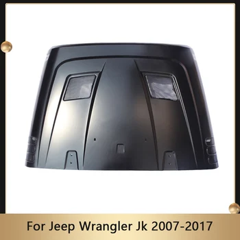Авто Аксессуары Внешний вентилируемый капот RR Style Капот для Jeep Wrangler Jk 2007-2017 Автомобильная вентиляционная крышка капота Защита двигателя