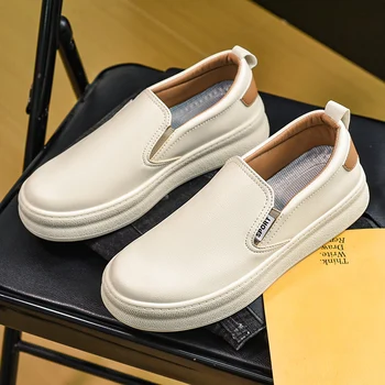 Heidsy Новые мужские лоферы Летние дышащие скольжения на прогулочной обуви для мужчин Универсальная модная легкая мужская повседневная обувь