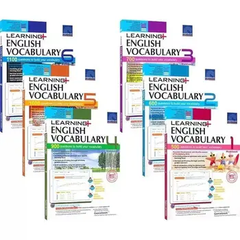 6 книг/набор SAP Learning English Vocabulary состоит из 6 книг Учебники английского языка для 1-6 классов для 8-12 лет