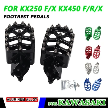 Для Kawasaki KX250 KX250F KX250X KX450 KX450F KLX450R KX450X KX Аксессуары для мотоциклов Задняя подножка Подножки Педаль