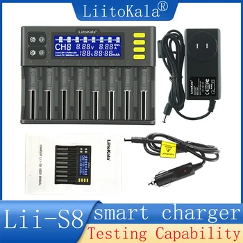 LiitoKala Lii-S4 Lii-S6 Lii-S8 Lii-S12 Интеллектуальное зарядное устройство для 3,7 В литий-ионный 1,2 В NiMH 3,2 В Li-FePO4 32700 21700 18650 AA AAA