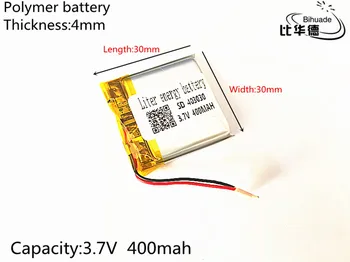  1 шт. 3,7 В 400 мАч 403030 Литий-полимерный литий-ионный аккумулятор для Mp3 MP4 MP5 GPS PSP мобильный Bluetooth