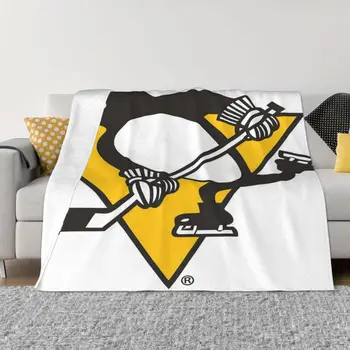 Теплое и плюшевое одеяло для постельного белья Penguins-Pittsburgh Уютное уединение