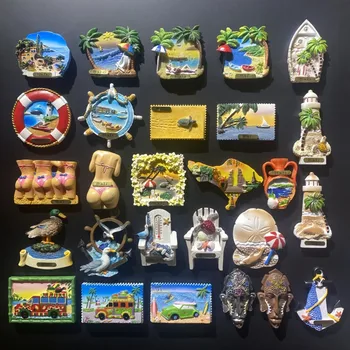 Азия Индонезия Бали Туристический сувенир Магниты на холодильник Украшения Изделия ручной работы Магнитный холодильник Коллекция Подарок