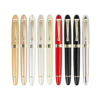 Jinhao X450 Роскошная перьевая ручка, красивая металлическая пишущая тушь, ручки, школьные канцелярские принадлежности, школьные канцелярские принадлежности, подарки, ручка для студентов