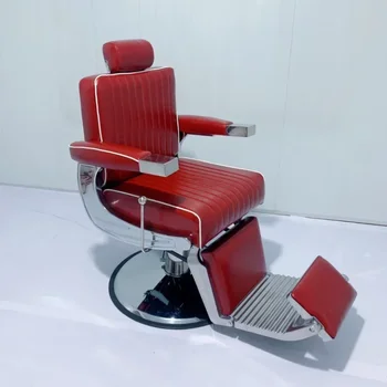 Luxury Equipment Парикмахерские кресла Регулируемый подголовник Парикмахерская Кресло Кресло для парикмахерской Поворотный Silla Barberia Beauty FurnitureQF50BC