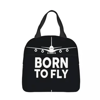 Born To Fly Шаблон Кулер Ланч Бокс Альпинизм Теплоизоляция Портативная Сумка Для Еды
