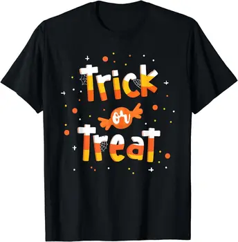 NEW LIMITED Trick Or treat Конфетная желтая и оранжевая милая футболка на Хэллоуин