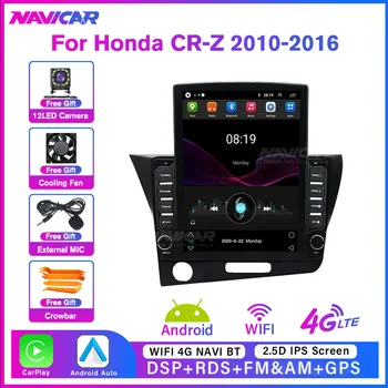 NAVICAR 4G Автомагнитола для Honda CR-Z 2010-2016 2Din Android10.0 GPS Навигация Мультимедийный плеер Стереоресивер NO DVD Carplay