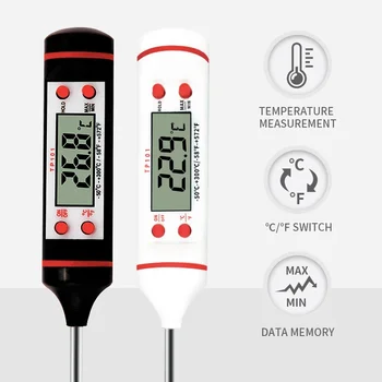 Цифровой кухонный термометр Измеритель температуры приготовления барбекю TP300 для домашнего термометра для воды