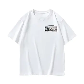 Летняя мода Повседневная Harajuku Винтажная футболка Смешные мужские футболки с коротким рукавом Стиль Распродажа Топы Y2k Оригинальная графическая одежда Emo