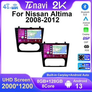 8+128G Android 13 для Nissan Teana Altima Руководство по эксплуатации 2008 2009 2010 2011 2012 Авто Мультимедиа Радио Стерео Плеер GPS Навигация 4G