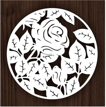 круглый металлический режущий штамп в форме розы DIY для скрапбукинга Украшение Ремесла Кружево