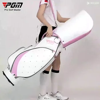 PGM Женская подставка для гольфа Портативная утолщенная водонепроницаемая тканевая сумка для мяча Износостойкая высококачественная легкая сумка для клюшек для гольфа из ТПУ QB103