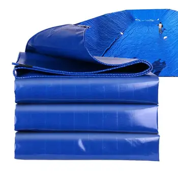 Синий брезент Водонепроницаемый большой брезент Защитный брезент Многоцелевой брезент с втулками для палаток с навесом Лодки RV