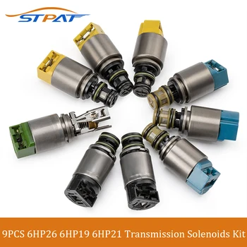 STPAT 9PCS 6HP26 6HP19 6HP21 Комплект соленоидов коробки передач для BMW X3 X5 для AUDI A4 A6 A8 Q7 1068298045