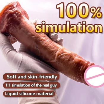Сверхдлинная мягкая симуляция пениса реалистичные фаллоимитаторы для женщин силиконовая анальная пробка вагинальные мастурбаторы пенис для взрослых секс-игрушки