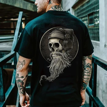 Kaus Pria Mode Viking Kaus Harajuku Kartun Asli Desainer Kaus Pria Pakaian Keren Ukuran Besar 6xl Pria Camisa