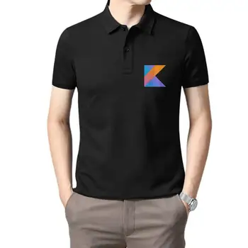 Мужская футболка с логотипом Kotlin для программистов Kotlin Классическая футболка Футболка с принтом Футболки топ