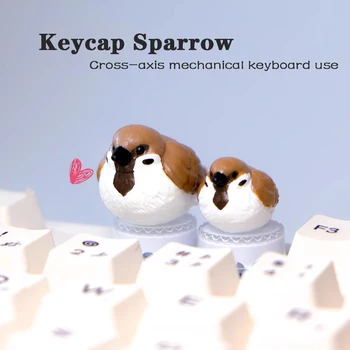 Колпачки для клавиш Sparrow Персонализированные симпатичные трехмерные клавиши Esc Один подарок на день рождения Механическая клавиатура с поперечным валом Применимо
