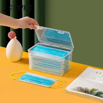Прямоугольный пластиковый прозрачный с крышкой Ящик для хранения Контейнер для сбора Ящик для хранения Диапазон хранения