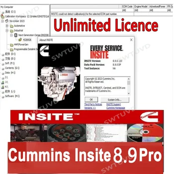 Последняя версия Cummin Insite 8.9 PRO с программным обеспечением для диагностики двигателя Keygen Код неисправности Диагностические тесты двигателя Корректировка